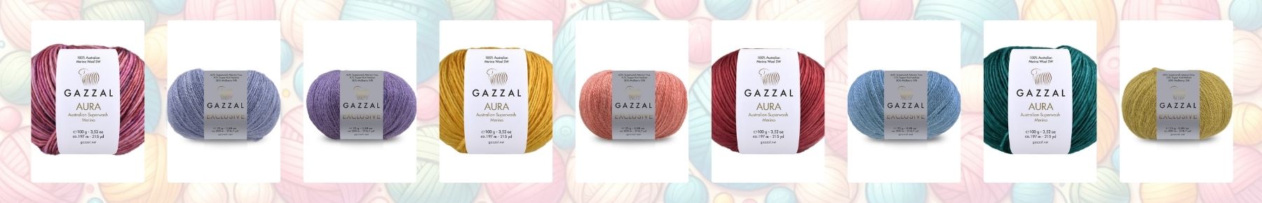 Luxusní příze Gazzal Aura a Exclusive